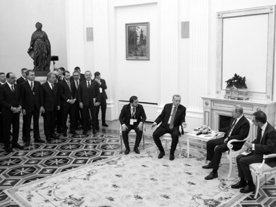 Russian President Putin meets with Turkish President Erdogan in Moscow