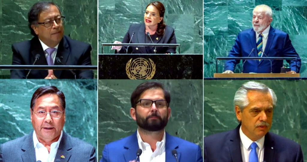 دولت های چپگرا در آمریکای لاتین  شمال جهانی به چالش&nbsp;می‌کشند.