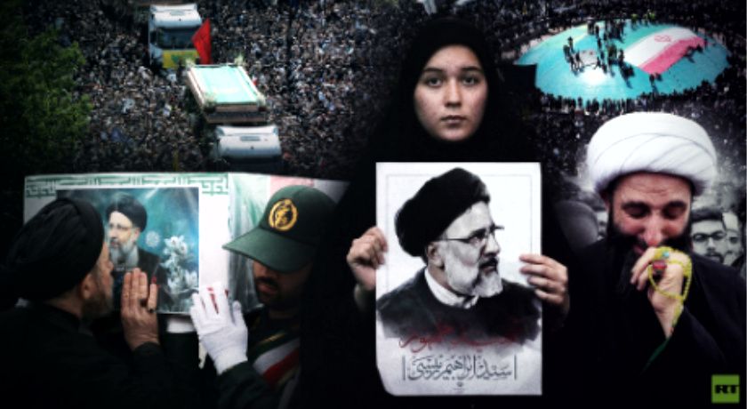 گزارش «روسیه امروز» از وضعیت ایران و خاکسپاری&nbsp;رئیسی